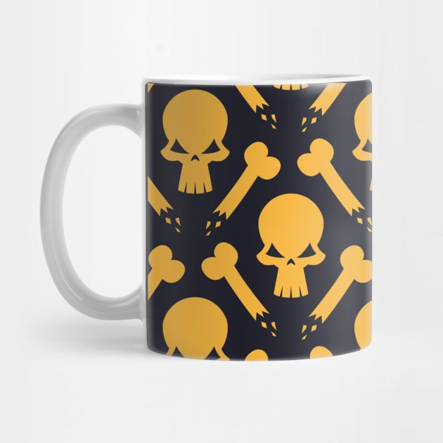 Yellow Skeleton Soldier Pattern by giantplayful